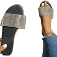 thumbnail image 5 of Oyedens Rhinestones Slip On Sandals For Women Ladies Sparkly Crystal Dress Slides Sandals, 5 of 7