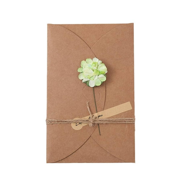 Workhe Daisy Sunflower Carnation Valentine's Day Card Christmas invitations card Wedding Birthday Greeting Postcard
