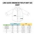 thumbnail image 5 of Creative Knitwear Infant and Toddler Long Sleeve Button Down Dress Shirt- Crimson, Gingham- Sizes 12M - 4T, 5 of 5