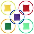 Hims 1 Set Bean Bag Toss Game Throwing Plaything Bean Bags Rings Party Games Teamwork Game Props