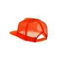 thumbnail image 5 of 5 Panel Neon Color Poly Mesh Cap - Neon Orange, 5 of 5