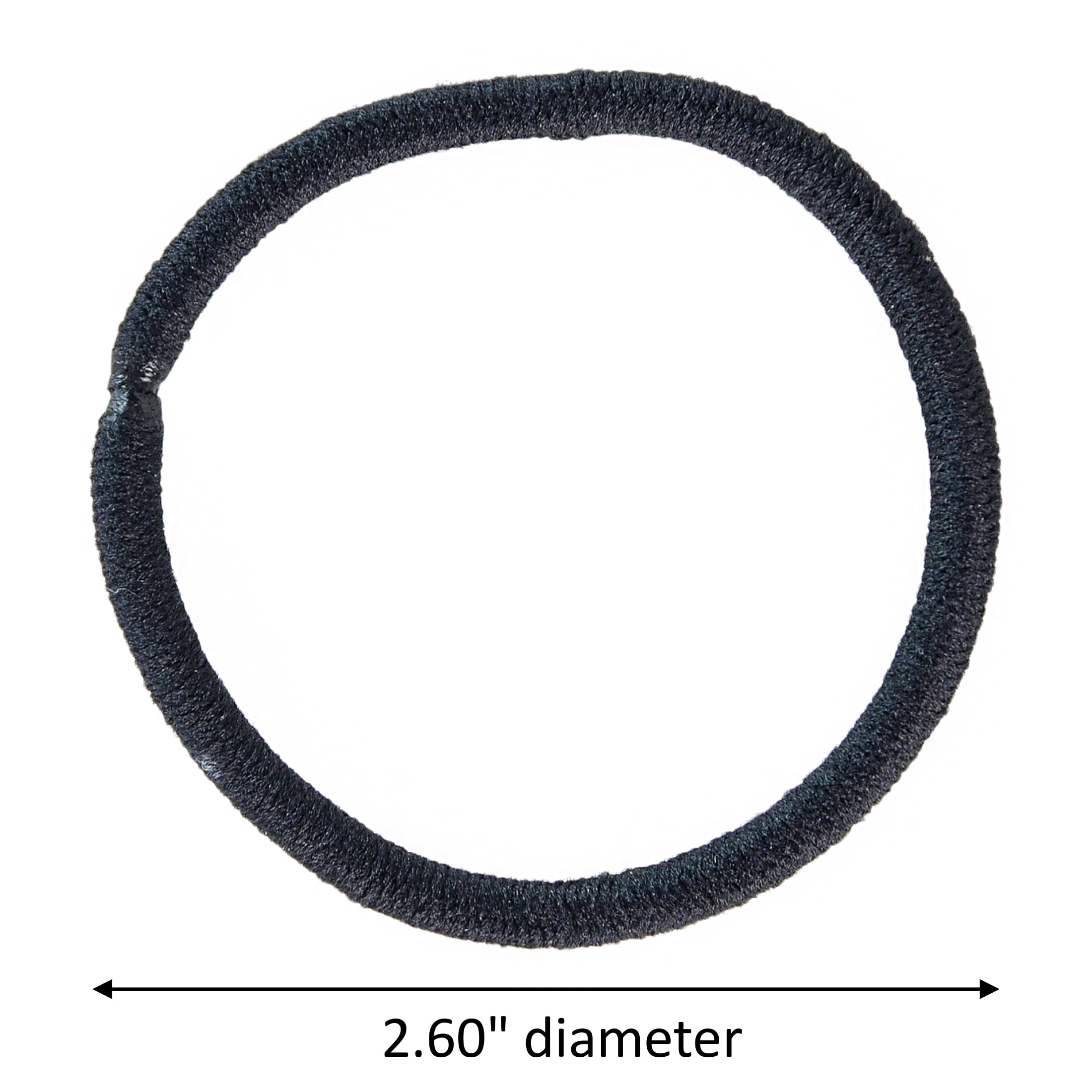 (6 pack) Scunci No-Damage Elastic Stretch Nylon Hairbands in Black, 30ct