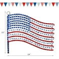 thumbnail image 5 of Beatineon LED American Flag Light, 24x22 Inch Patriotic Wall Decor with 340 LEDs, IP65 Waterproof for Indoor Outdoor Year Round, House, Garage, Business, 5 of 9