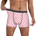 thumbnail image 2 of Kdxio Men's Boxer Briefs with Irregular Plaid Print - Comfortable and Breathable Underwear for Everyday Wear, 2 of 7