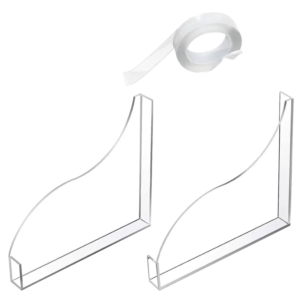 Bathtub Corner Splash Guard with No Drilling Adhesive Tape for Bathroom Restroom Bathtub