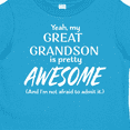 thumbnail image 4 of Inktastic Yeah My Great Grandson is Pretty Awesome Boys or Girls Toddler T-Shirt, 4 of 5