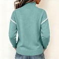 thumbnail image 6 of Atkumj Womens Lightweight Sweaters Stylish Half Zip Stand Collar Pullover Sweaters Casual Solid Color Long Sleeve Knitted Sweaters for Women XL, 6 of 9