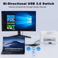 thumbnail image 3 of Conmutador USB USB 3.0 bidireccional para 2 ordenadores, 1 USB, 3 of 9