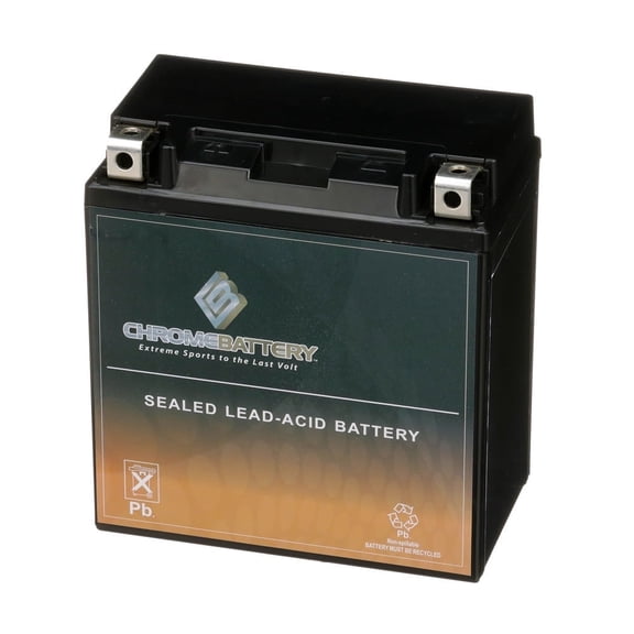 Chrome Battery Ytx20ch-bs (20ch-bs 12 Volts,18 Ah, 270 Cca) Atv Battery for Suzuki Lt-a700x King Quad 700cc 05-'07
