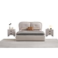 thumbnail image 2 of American Eagle  NS-D082 Modern Contemporary Ivory Fabric Nightstand, 2 of 3