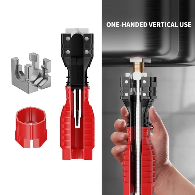 Llave de fregadero Herramienta de instalación de fregadero Herramienta de reparación de fregadero Herramienta de instalación y extracción Herramienta estilo A shamjiam llave de fregadero