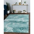 thumbnail image 1 of Unique Loom Sofia Collection Traditional Vintage Area Rug, 5' x 8', Turquoise/Ivory, 1 of 5
