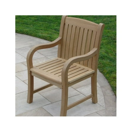 Royal Teak by Lanza Products Teakwood Roll Dining Arm Chair