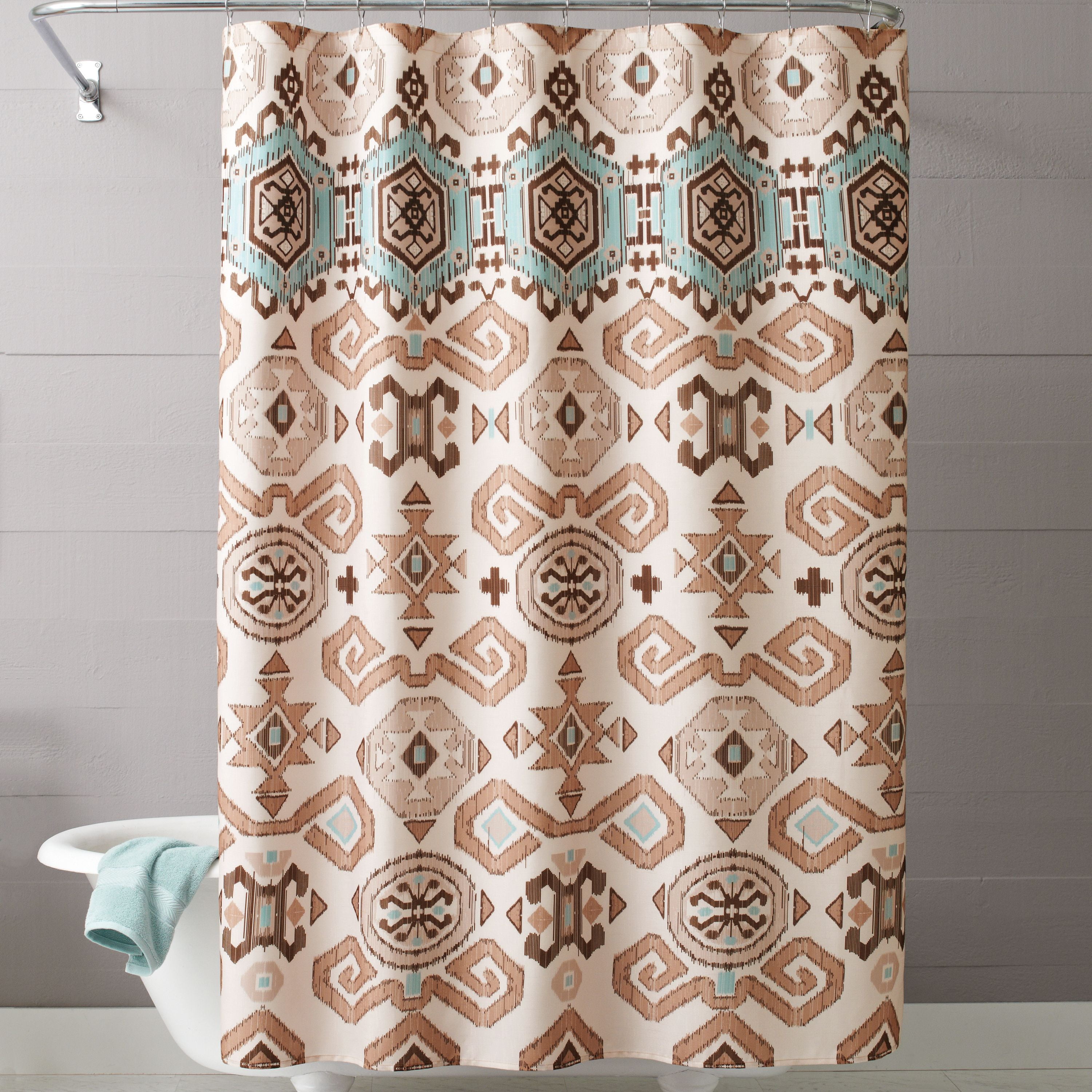 Better Homes Gardens Aztec Fabric Shower Curtain 1 Each