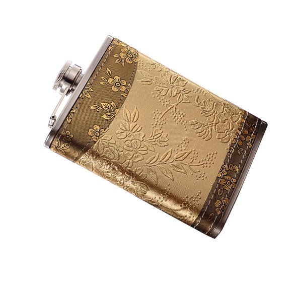 SHINYPASING Waterproof Portable Stainless Steel Bottle Golden 1Pcs