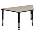 thumbnail image 3 of 48" x 24" Trapezoid Height Adjustable Classroom Table- Maple, 3 of 7