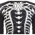thumbnail image 7 of XTREME COUTURE Mens Long Sleeve VERTEBRAE Crewneck THERMAL T-Shirt (Black), 7 of 7