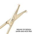 thumbnail image 4 of LIVINGO Nose Hair Scissors for Men Safety Curved Rounded Tip Stainless Steel, 3.75 inches Gold, 4 of 7