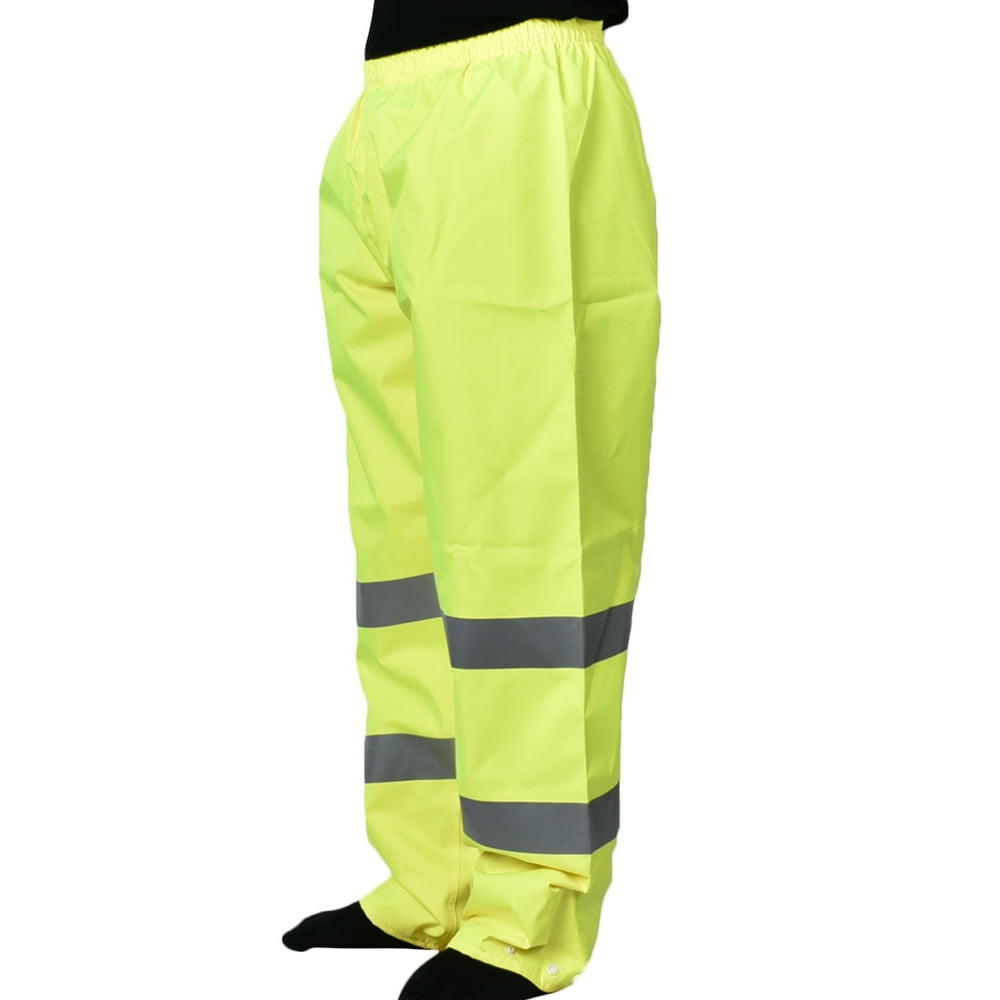 OTVIAP Hi Vis Trousers,Hi Vis Rain Pants Waterproof Reflective Trousers