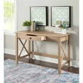 thumbnail image 3 of Riverbay Furniture Transitional Pine Wood Laptop Desk in Driftwood Brown, 3 of 17