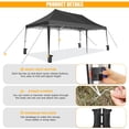 thumbnail image 5 of HOTEEL 10'x20' Pop Up Canopy Tent,Outdoor Canopy with Wheeled Bag,for Parties,Wedding,Backyard,Camping,Black, 5 of 11