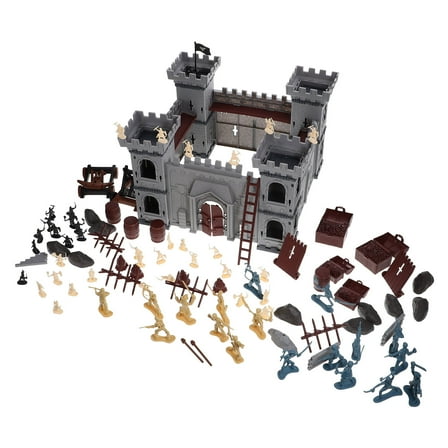 HOOWIFFY Pirate Castle Model Set Assorted Colors Plastic Building Toy for Kids Educational Use 1 Set