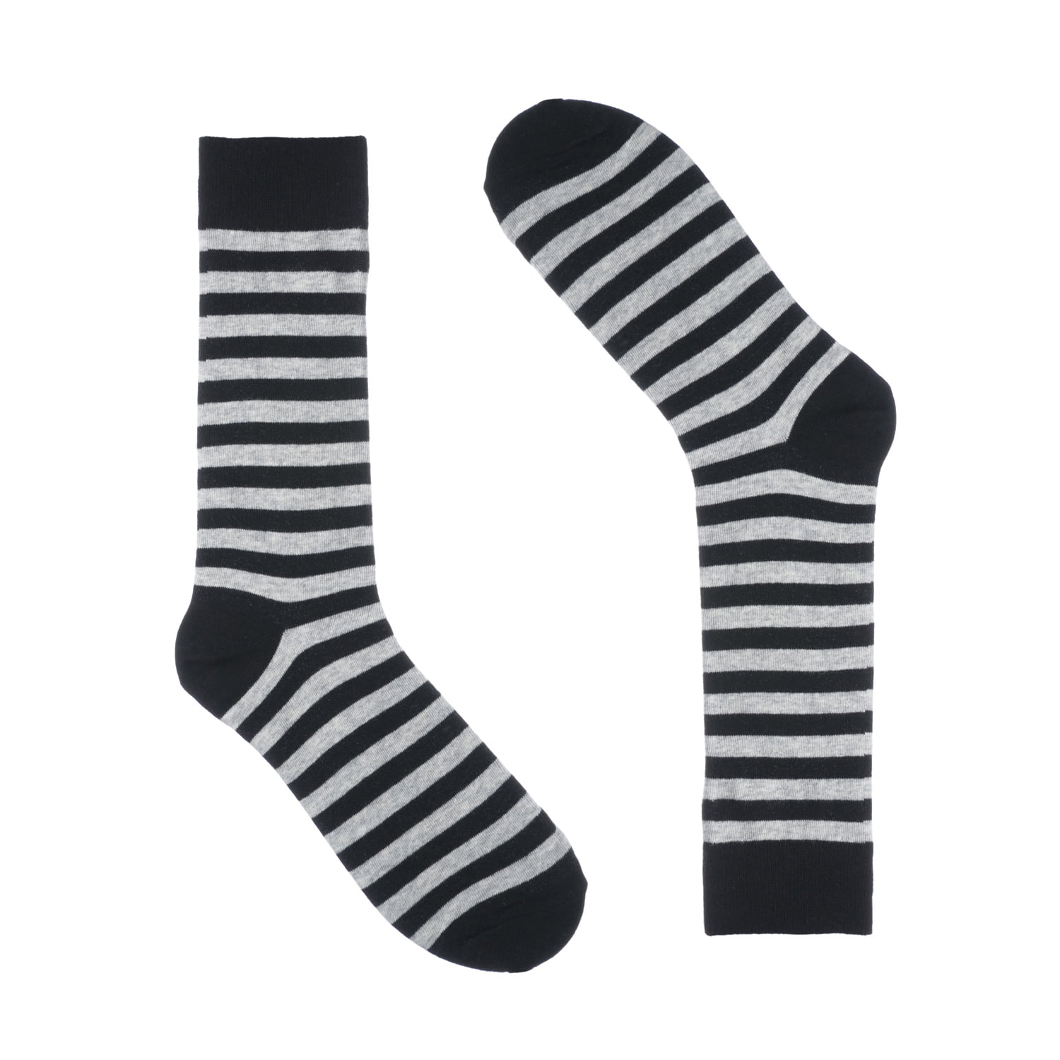 Ivory Dress Sock Colorful One Pair Size 8-13 Cotton Black Colorful Mason Striped Socks for Men
