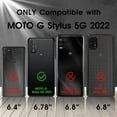 thumbnail image 2 of for Moto G Stylus 5G 2022 Case with HD Screen Protector, [Military Grade] Shockproof Protection Case with 360° Magnetic Built-in Ring Holder Kickstand Case for Moto G Stylus 5G 2022, Black, 2 of 16