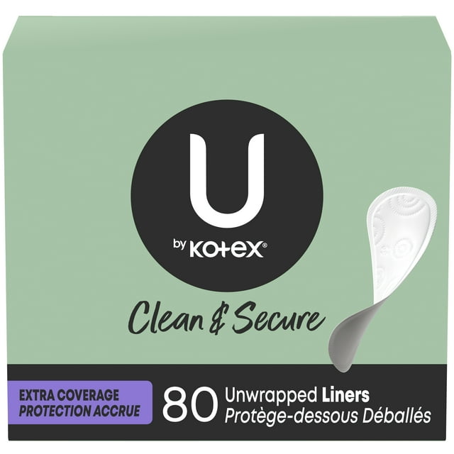 U by Kotex Security Lightdays Panty Liners, Light Absorbency, Extra Coverage, Unscented