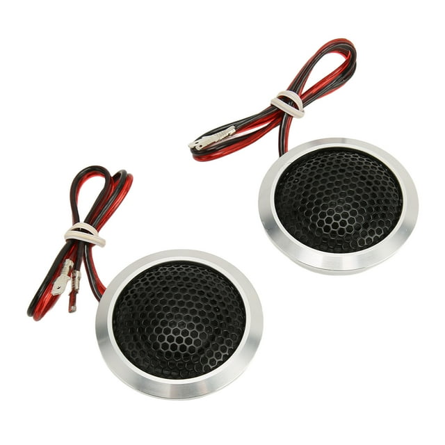 Dome Audio Tweeter, Reliable Silver Black 2pcs 150W Dome Tweeter for Car Audio Systems