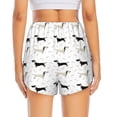 thumbnail image 2 of Lsque Dachshund Dog Printed Women's Running Shorts with Liner Pockets,Elastic Quick Dry Workout Athletic Gym Yoga Shorts,Womens High Waist Shorts-Medium, 2 of 9