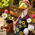 thumbnail image 5 of 23 Inch Porch Goose Outfit Set Fabric Garden Patio Decoration Seasonal Yard Ornament for Outdoor Courtyard Display, 5 of 6
