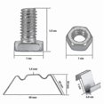 thumbnail image 3 of 400pcs Greenhouse Repair Kit Include 100 Glazing Clips W Wire Clips 100z Overlap Clips And 100 Gree, 3 of 5