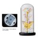 thumbnail image 4 of Galaxy Rose Flower Flor artificial Rose en cúpula de vidrio con mariposa Colorful LED Light Rose, 4 of 6
