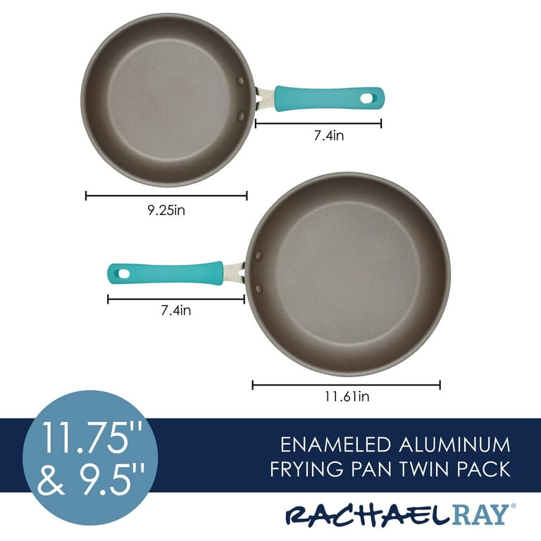 Rachael Ray Cook + Create Aluminum Nonstick Frying Pan 10 Red