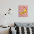thumbnail image 2 of Stupell Industries Ripe Bananas Whimsical Tropical Fruits Yellow Pink Food & Beverage Painting Gallery Wrapped Canvas Art Print Wall Art, 16 x 20, 2 of 6