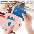 thumbnail image 2 of Allytech Galaxy S20 FE 5G/ S20 Lite Wallet Case with Hand Wrist, Back Cover Cards Slots Holder Luxury PU Leather Shockproof Anti-Scratch Bumper Phone Case for Samsung Galaxy S20 FE 5G/ S20 Lite, Pink, 2 of 8