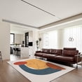 thumbnail image 3 of Abstract Style Area Rug, Irregular Color Block Black Twisted Stripes Outdoor Carpet, Washable Non-Slip Pile Thick Soft Rug for Living Room Hallway Kitchen Office Mat 2x3ft, 3 of 7