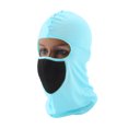 thumbnail image 1 of Máscaras de malla Unique Bargains, máscara facial de poliéster, cubierta facial, protección solar, transpirable, azul claro, 1 pieza, 1 of 6