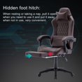 thumbnail image 7 of OHAHO Gaming Chair Computer Chair with Footrest and Lumbar Support, Height Adjustable Game Chair with 360° Swivel Seat and Headrest and for Office or Gaming (Brown), 7 of 7