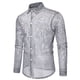 thumbnail image 1 of Blusa y camisa de manga larga con cuello vuelto para hombre, informal, a la moda, con botones sólidos, de poliéster, de manga larga y cuello vuelto., 1 of 9