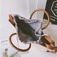 thumbnail image 2 of EeaseMX Bolso de hombro de paja para mujer, moderno, redondo, con asa de madera, de diseñador de marca, para playa, verano, viajes, bolso de mano (caqui), 2 of 7