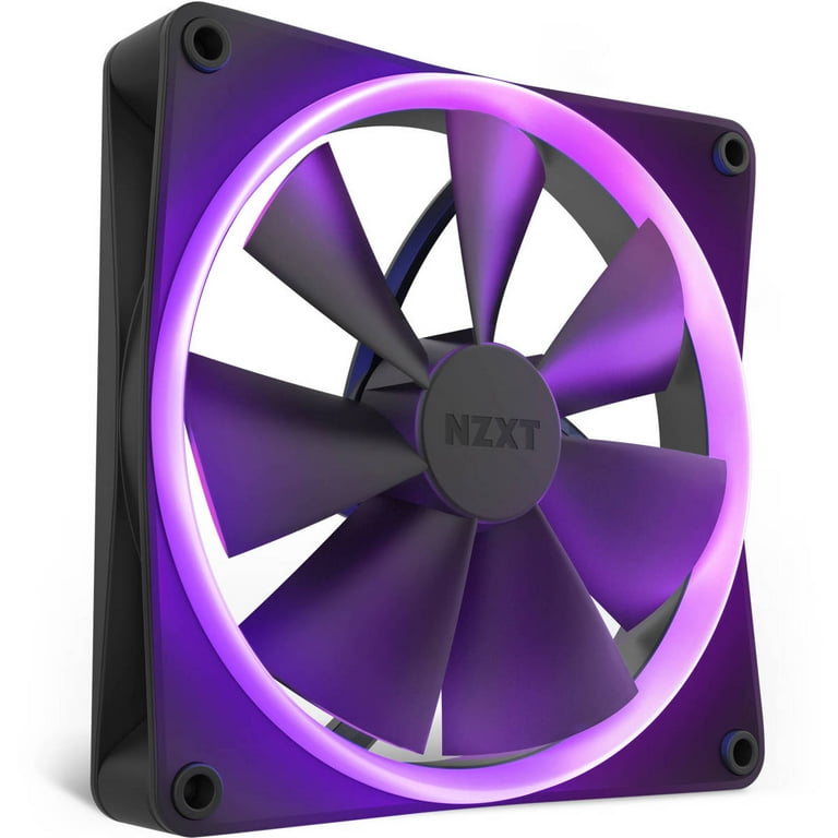 NZXT F140 140mm Hub-Mounted RGB Core Fan, Matte Black