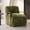 Green, variant on Aenkyo Yeti Contemporary Faux Fur Accent Chair with Dark Walnut Wood Arms, Ivory