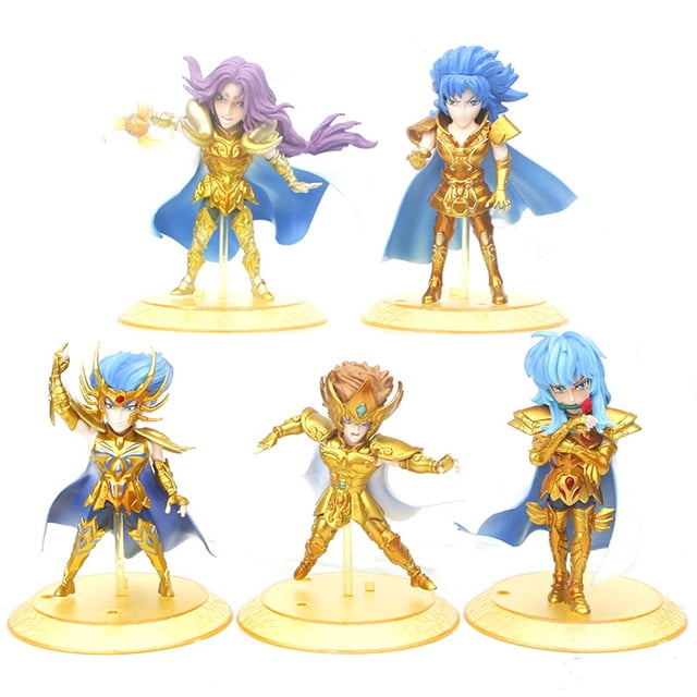Figura de juguete coleccionable, 5 unidades/lote, del anime Golds Saints Seiyas