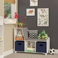 thumbnail image 4 of RiverRidge® Home Book Nook Collection Storage Bench with Cubbies in White for Kids with 2-Piece Taupe Bins, 4 of 5