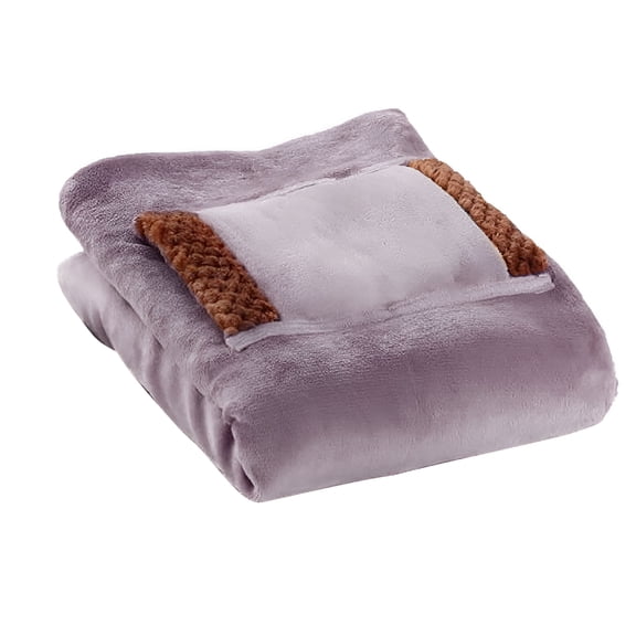 HIBIBUD Heated Blanket Battery Operated,Heated Blanket Soft Electric Blanket Machine Washable for Home Travel Office