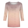 thumbnail image 5 of Pompotops Mode Femmes Printemps Imprimé Manches Mi-Longues Col Rond Tee Décontracté en Solde, 5 of 5