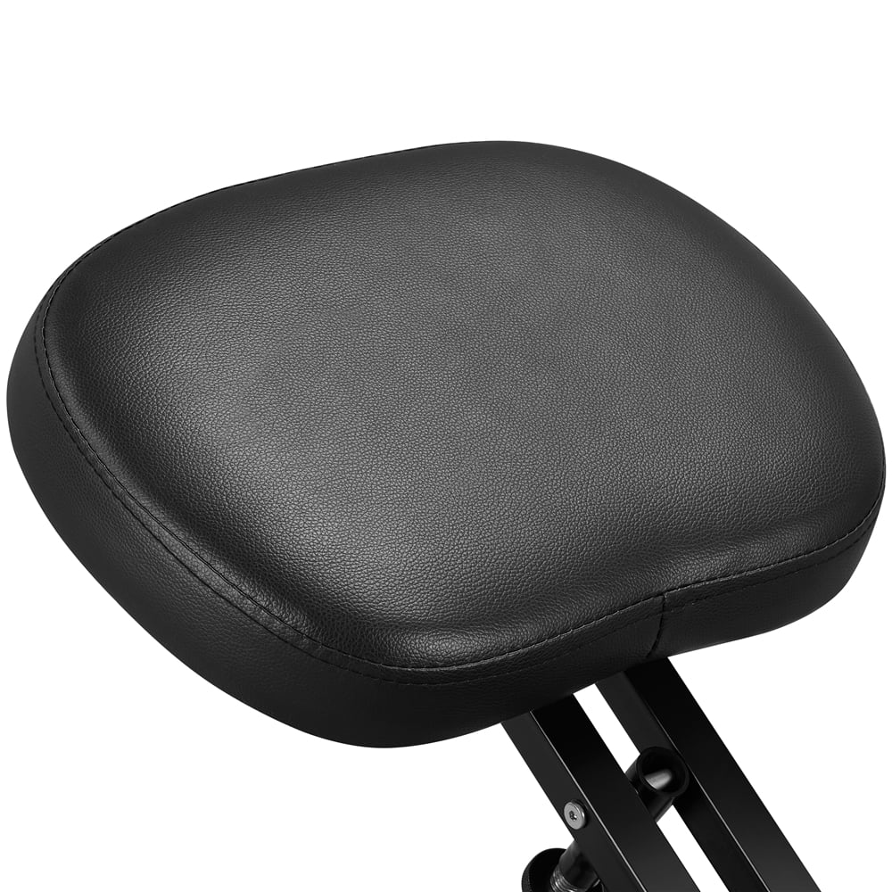 Yaheetech Adjustable Ergonomic Kneeling Chair Knee Stool Posture Corrective Angled Seat with Thick Foamed Cushion Swivel Office Chair for Home Office, Black