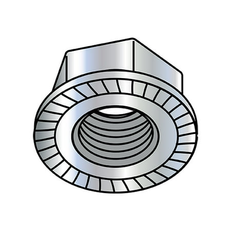 

7/16-14 Serrated Flange Hex Lock Nuts Case Hardened HR15N 78/90 Zinc (Pack Qty 500) BC-43NR